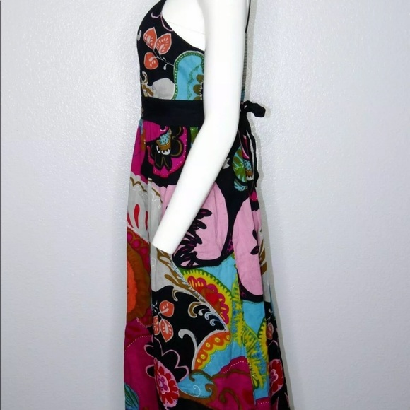 San Francisco Boho Long Dress Large Multicolor - Picture 3 of 8